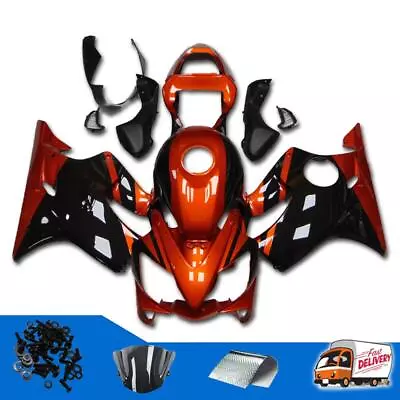 SM Orange Black Fairing With Tank Cover Fit For Honda 2001-2003 CBR 600F4I A062 • $499.99