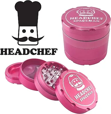 Headchef Starburst Pink Spaceman Metal Herb Grinder / 4 Piece Grinder 55mm • £24.50