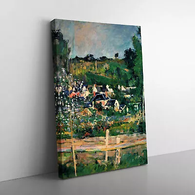 A View Of Auvers By Paul Cezanne Canvas Wall Art Print Framed Picture Home Decor • £24.95