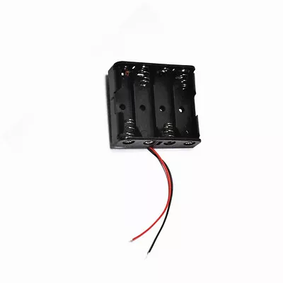 £2.05 • Buy 5pcs 4 * AA 4 X AA 6.0V 4AA Plastic Battery Case Storage Box Holder With Wire