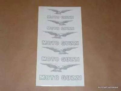 Moto Guzzi Decal SET 750 850 Ambassador Eldorado White/black Gas Tank Fender • $15