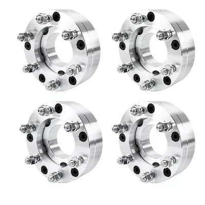 4) 5x4.75 To 6x5.5 Wheel Adapters 2  Put Chevy GMC Truck Rims On 5x120.7 12x1.5  • $134.39