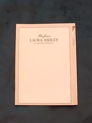 Vintage Laura Ashley  Perfume Leaflet (Lift Flap Scent Samples Intact) • £10