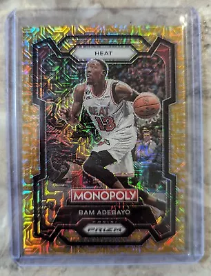 2023-24 Panini Prizm Monopoly Basketball #47 Bam Adebayo Gold Shimmer 241/500 Sp • $3.57