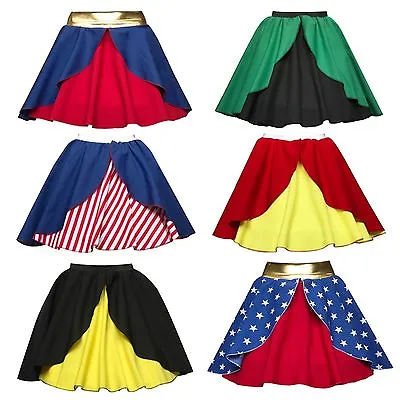 £13.99 • Buy NEW Superhero Skirts Costume Fancy Dress Costume WOMAN Batwoman ADULTS UK