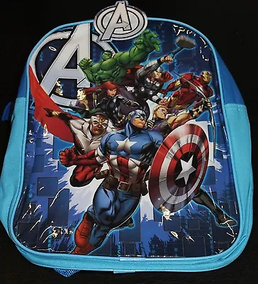 Marvel Avengers Junior Backpack Rucksack Nursery School Bag Incredible Hulk Blue • £6.99