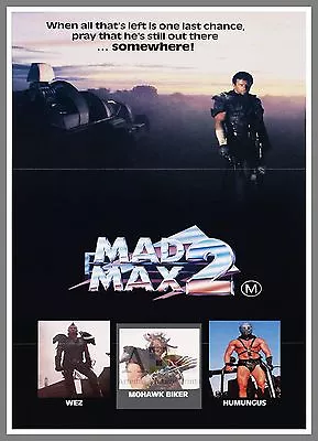 Mad Max 2 Movie Poster A1 A2 A3 • £26.54