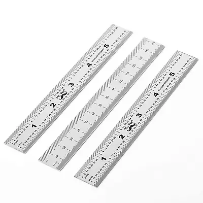 - Machinist Ruler Ruler 6 Inch 3 Pack Mm Ruler Metric Ruler Millimeter Rule • $8.88