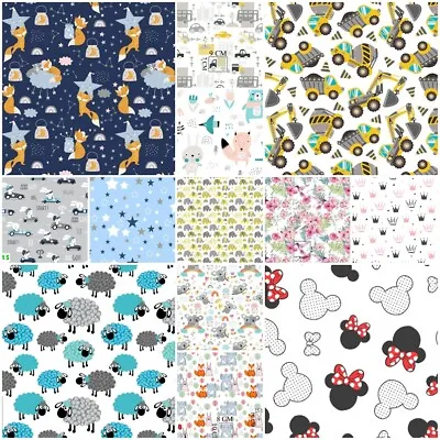 £3.99 • Buy Crib FITTED SHEET 40x90 BED COVER PRINTED PATTERNED COLOUR BABY Cotton Animals 