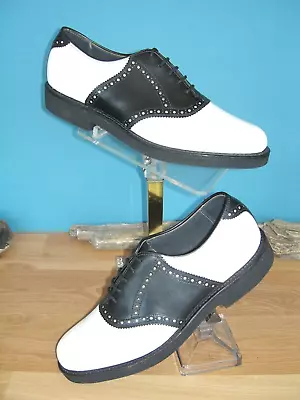 Vintage  Walkover Black/white Saddle Shoes US Mens 7.5D NOS • $125