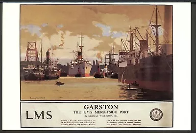 Modern Postcard: LMS Merseyside Port Of GARSTON. Mayfair BB725. Free Post • £2.95