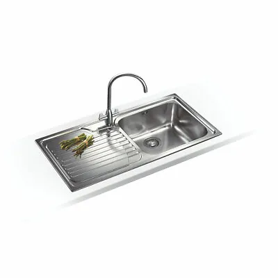£119.99 • Buy Franke Galassia Inset Kitchen Sink Stainless Steel 1 Bowl 1000 X 500mm (2883f)