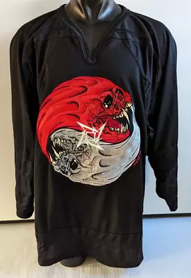 Vintage Metallica Pushead Scull Rebel Hockey Jersey XL Large Giant Merchandise • $143.99