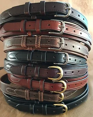 1-1/2 Amish Handmade Western Cowboy Texas Ranger Leather Money Belt 1.5  Usa Ccw • $89.99