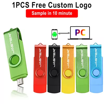 Free Logo USB Flash Drive OTG Micro Pen Drive 2.0 Memory Stick 64GB Usb Stick  • $5.08