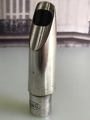 B&S 210 VINTAGE SILVER PLATED SAXOPHONE MOUTHPIECE MADE IN GERMANY 1950’s • $50