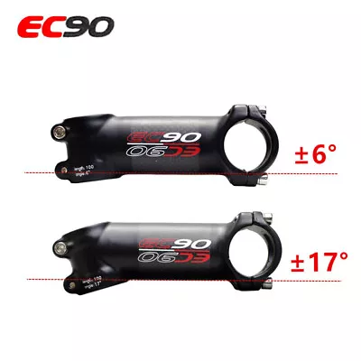 U EC90 Carbon+Aluminum Bicycle Stem MTB Road Bike 6/17° Stems 31.8/28.6 60-120mm • $14.99