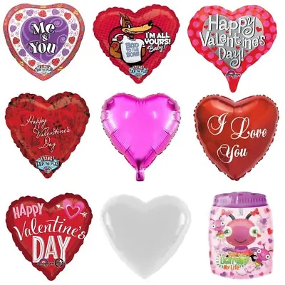 £1.49 • Buy Valentines Day Helium Foil Balloon - Red Love Heart Balloons Romantic Gift Idea 