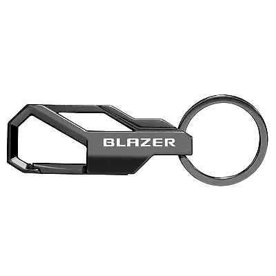 Chevrolet Blazer Black Carabiner-style Snap Hook Metal Key Chain • $20.99