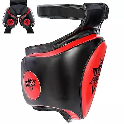 ZHONGLE Thigh Pads Muay Thai Thigh Sports Protector Pads Max Thick 4in Muay • $90.22