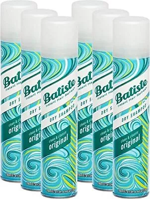 Batiste Dry Shampoo Original Fresh Clean Fragrance No Rinse Sprays To Refresh H • £25.12