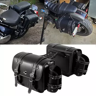 Motorcycle Saddlebags Side Bags For Yamaha V Star XVS 650 950 1100 1300 Custom • $105
