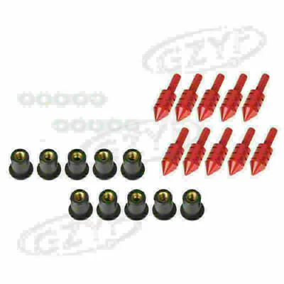 Windscreen Windshield Spike Bolts Nuts Set Universal Fit Yamaha R6 1999-2004 • $14.05