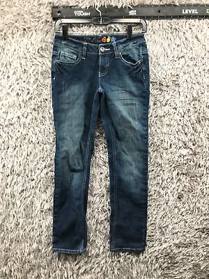 Mudd Straight Jeans Size 3 Juniors Low Rise Medium Wash Blue Denim • $9.42