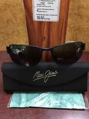 Maui Jim Black Coral Sunglasses 249-2M Matte Black/ Neutral Grey Lenses Polarizd • $269.98