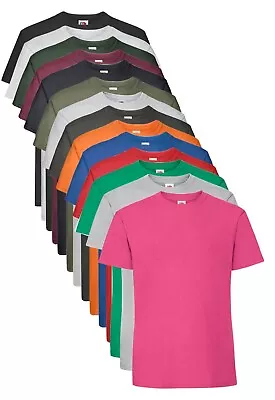 £5.55 • Buy Fruit Of The Loom Plain Cotton Iconic 195 Premium Ringspun Tee T-Shirt S - 5XL