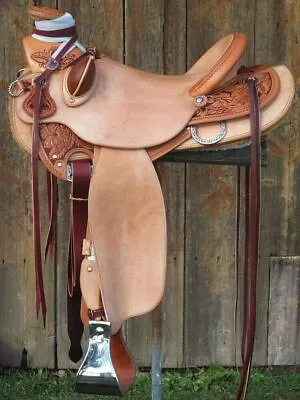 Western Leather Saddle Wade Western Horse Saddle Tack Size ( 14 In To 18 In ) • $434.81