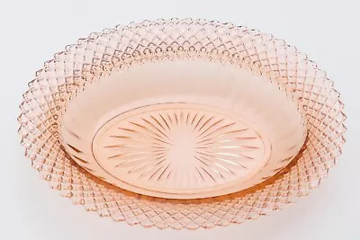 Anchor Hocking Miss America PINK OVAL SERVING BOWL - (B) • $25.95