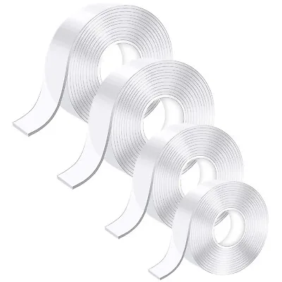 Double Sided Sticky Tape Nano Tape Gecko Strong Adhesive Tape Clear Washable Uk • £8.99