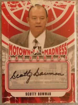 Scotty Bowman 2012-13 ITG Motown Madness Autograph #A-SB Detroit Red Wings  • $49.99