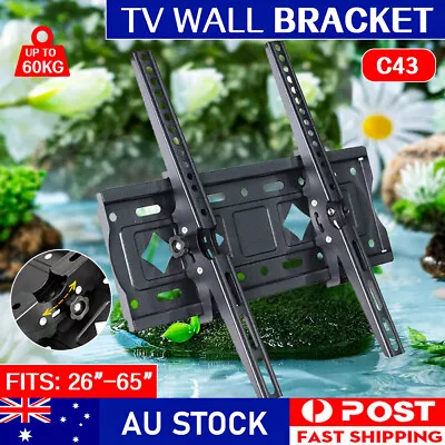 $23.59 • Buy Lcd Led Tilt TV Wall Mount VESA Bracket 32 37 40 42 43 46 50 52 55 60 65 70 Inch