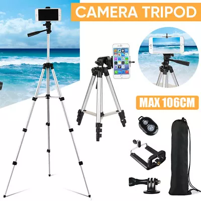 Flexible Portable Tripod Stand Vlogging For Canon Nikon IPhone DSLR Camera 106CM • £7.99