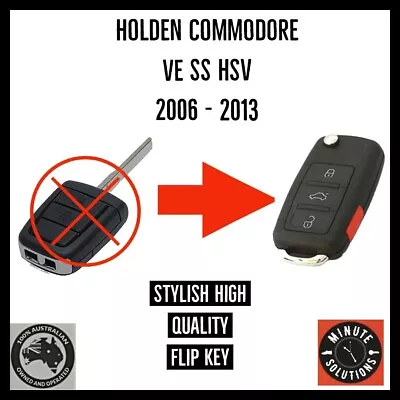 Fits Holden Ve Commodore Hsv Omega Ssv Sv6 Remote Transponder Chip Flip Car Key  • $42.87