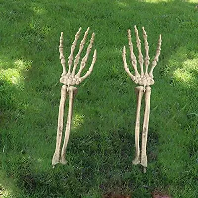 Realistic Looking Skeleton Stakes Severed Plastic Skeleton Hands For Halloween P • $12.88