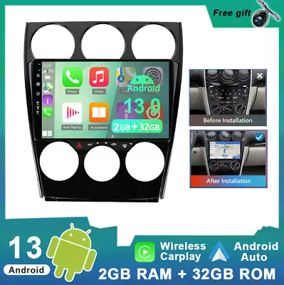 9  Car Stereo Radio For Mazda 6 GG GY 2004-2015 Android 13 GPS Navi CarPlay 32GB • $256.99