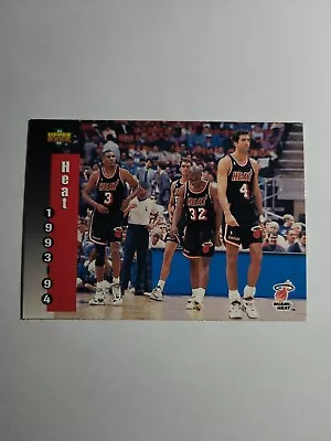 Miami Heat Team Schedule 1993-94 Upper Deck Basketball Card # 223 D6833 • $1.49