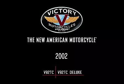 $17.50 • Buy Victory Owners Manual Book 2002 V92TC Deluxe