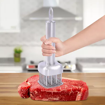 Stainless Steel Meat Tenderizer With 24 Needles Flavor Marinade Meat Injector • $14.16