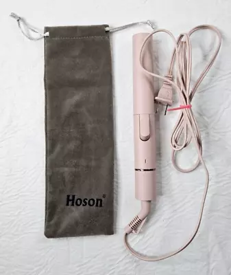 Hoson Ceramic Curling Iron Pink 1  Travel Tested Model NV510A Velvet Pouch • $16