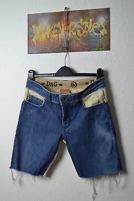 Vintage Dolce&Gabbana  Denim Distressed Jeans Shorts • $55