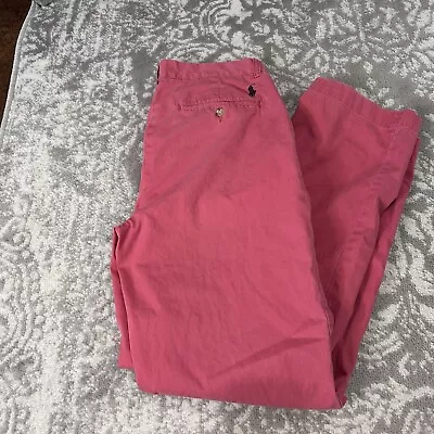 Polo Ralph Lauren Men’s Pink Suffield Pant Faded Wash 32 X 32 • $12