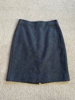 J. Crew Womens 0 Dark Gray The Pencil Skirt Wool Blend VEUC • $14.99