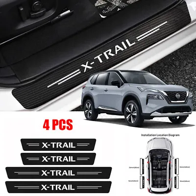 4X For Nissan X-TRAIL Accessories SUV Door Sill Protector Guard Step Stickers • $20.99
