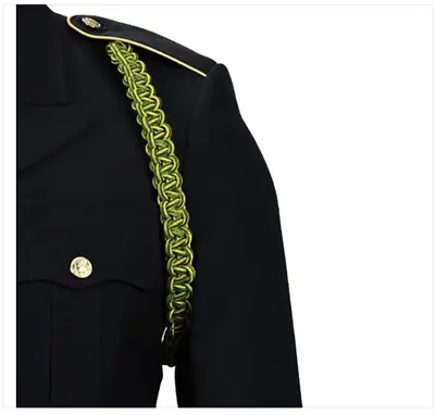 Genuine U.s. Army Shoulder Cord: Military Police - Green And Yellow • $25.75