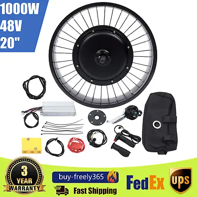 20in 48V 1000W E-Bike Electric Bicycle Motor Conversion Kit Fat Tire Front Wheel • $205