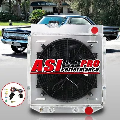 4 Rows Radiator+Shroud Fan For Ford Mustang Falcon Mercury Comet 1963-1966 1965 • $199